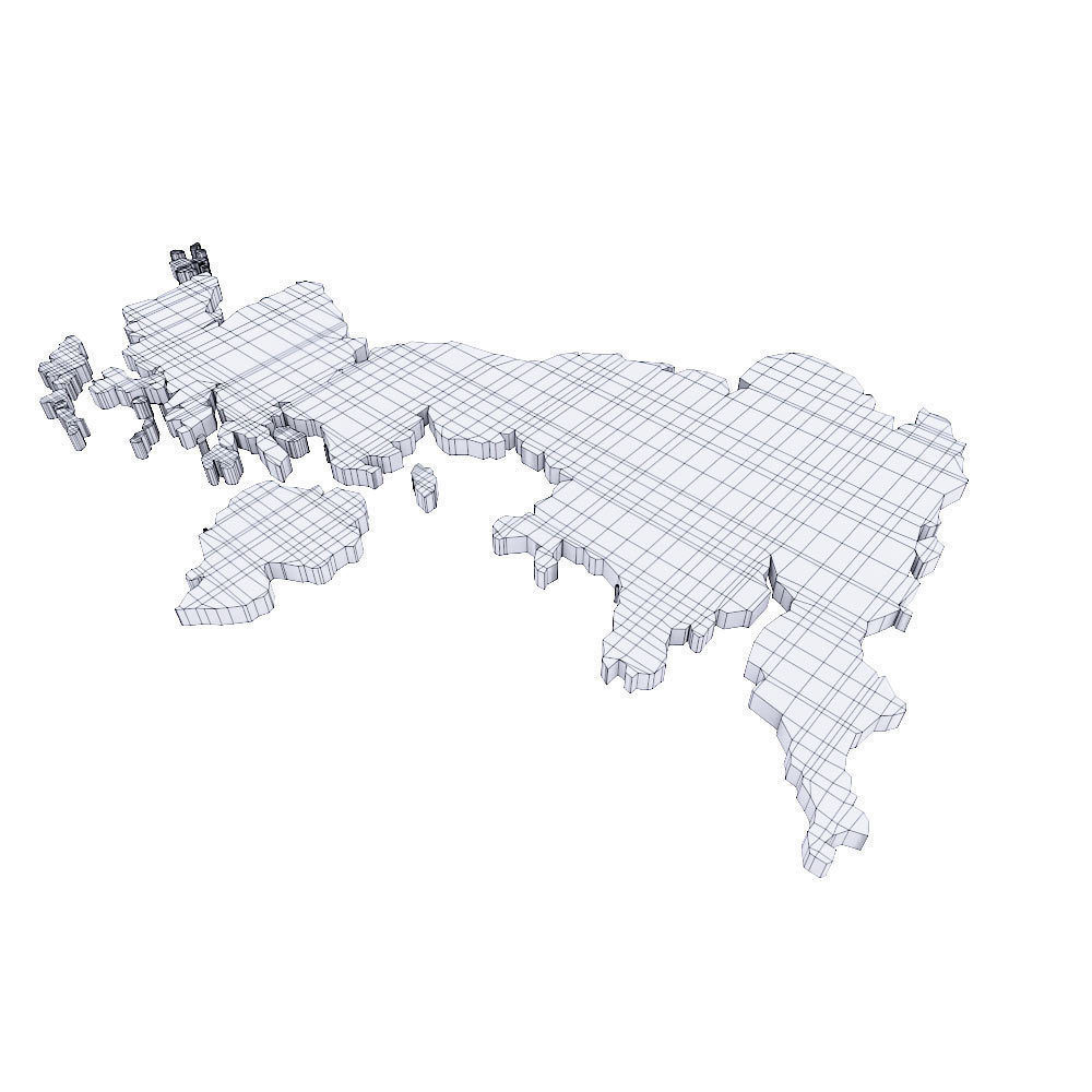United Kingdom map 3d model  3D model_3