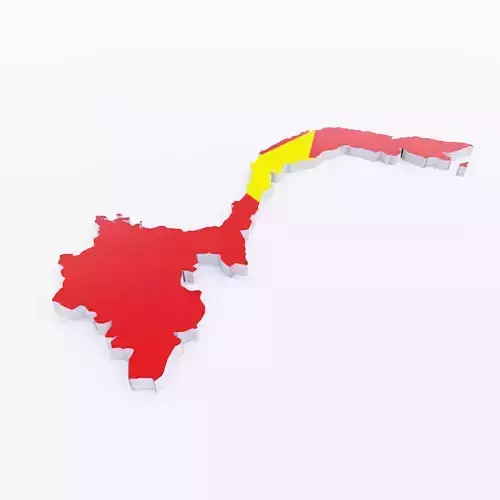 Vietnam map lowpoly 3d model 