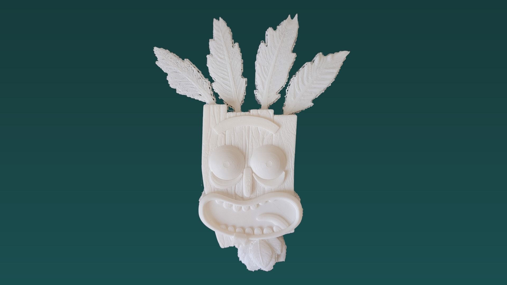 Printable Rick-Aku Aku 3D print model_6