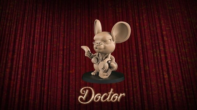 Doctor mouse 3D print model