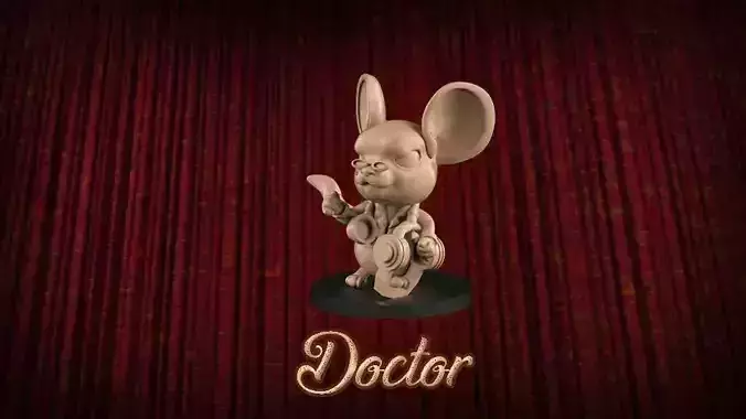 Doctor mouse 3D print model