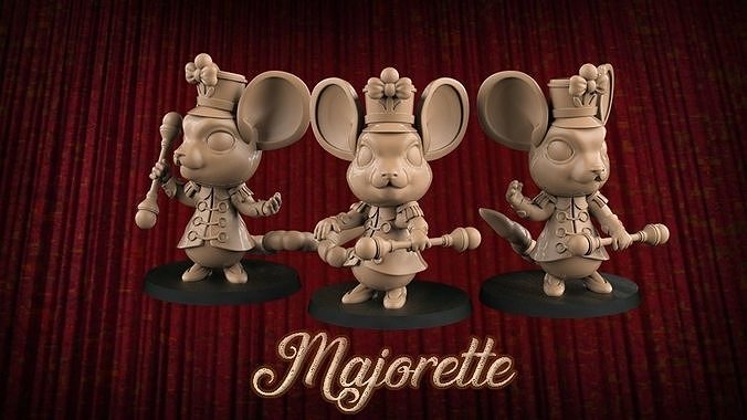 Magiorette miniatures - migrotte 3D print model