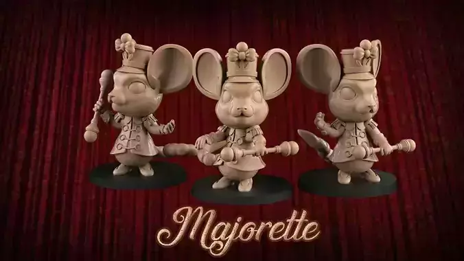 Magiorette miniatures - migrotte 3D print model