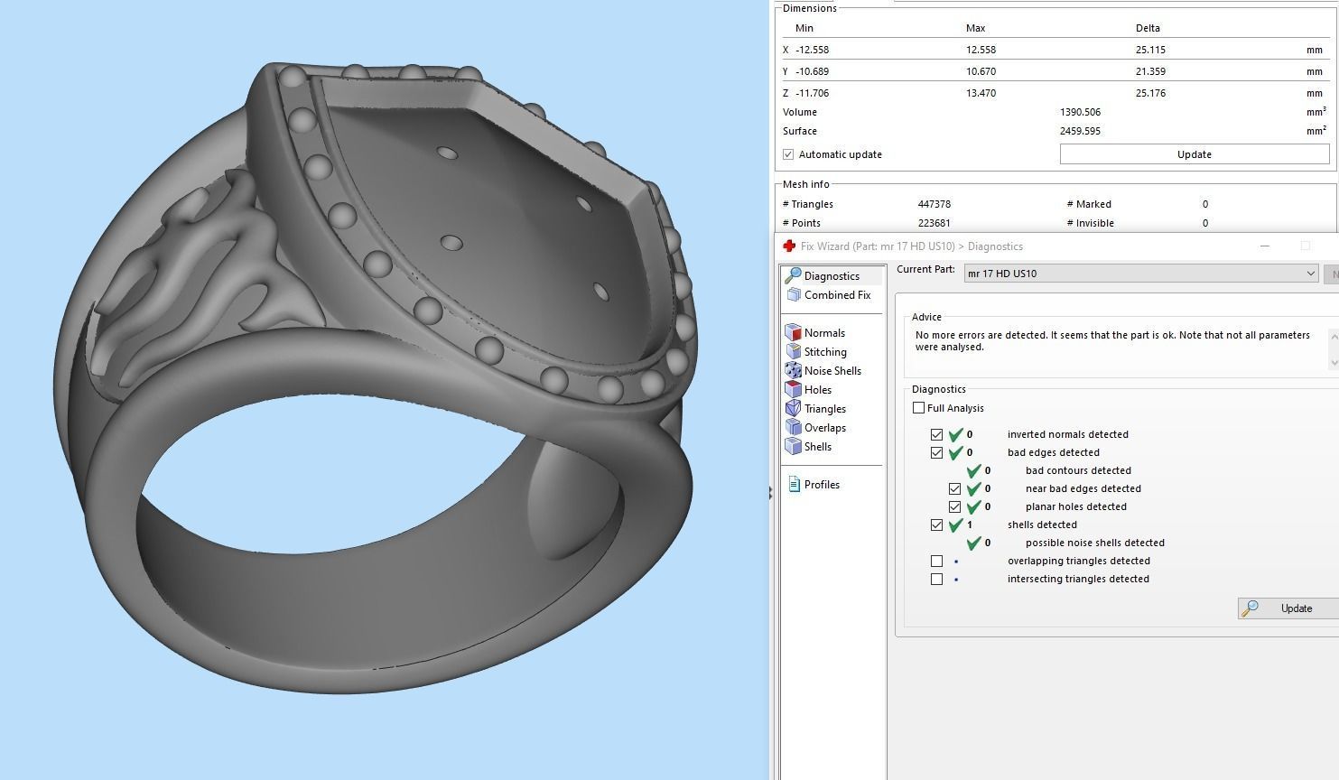 HD Ring MR 17 3D print model_11