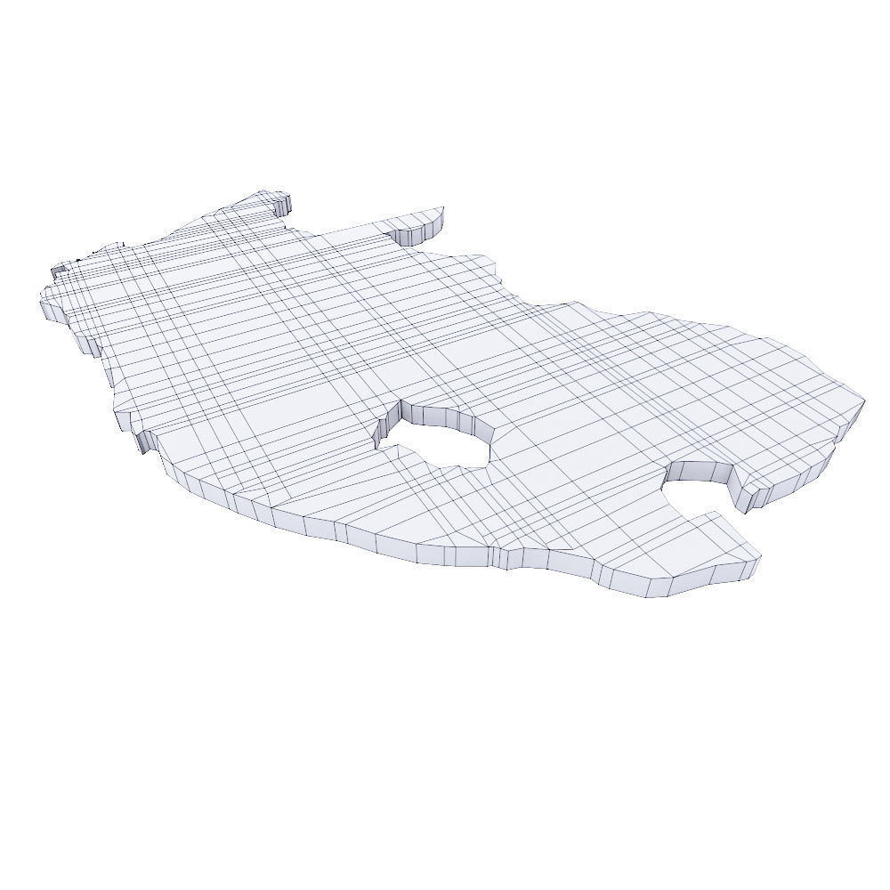 South Africa map lowpoly 3d model  Low-poly 3D model_4