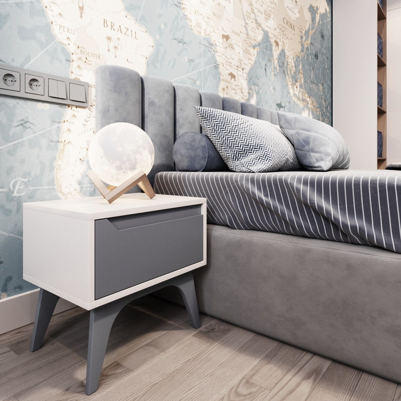 Child Bed 3D model_7