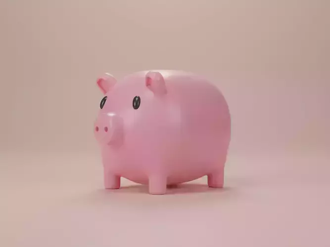 Piggy bank 3D model