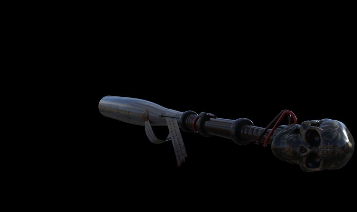 Horny bat Beretic skull 3D model_1