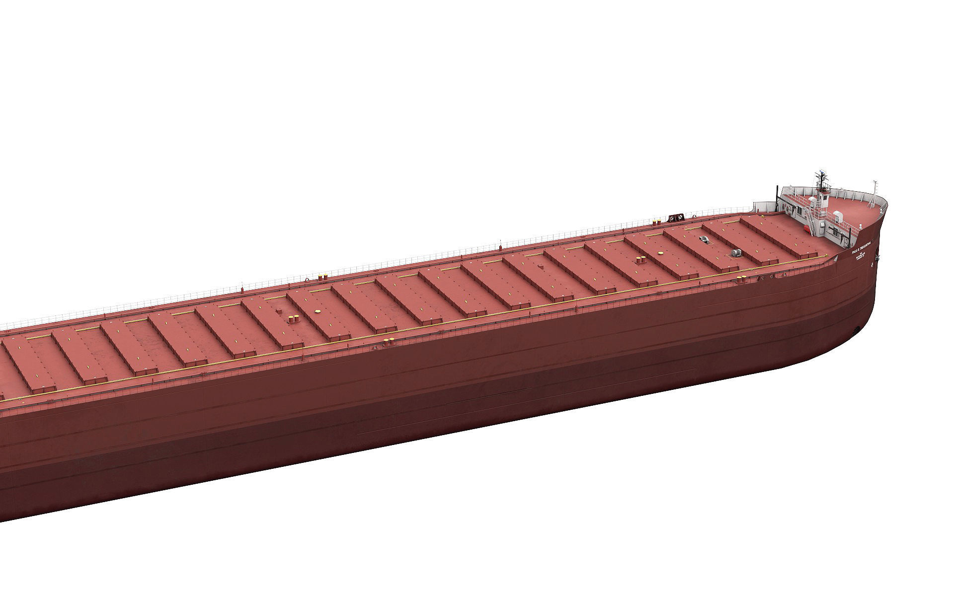 Great Lakes-based bulk carrier freighter 3D model_28