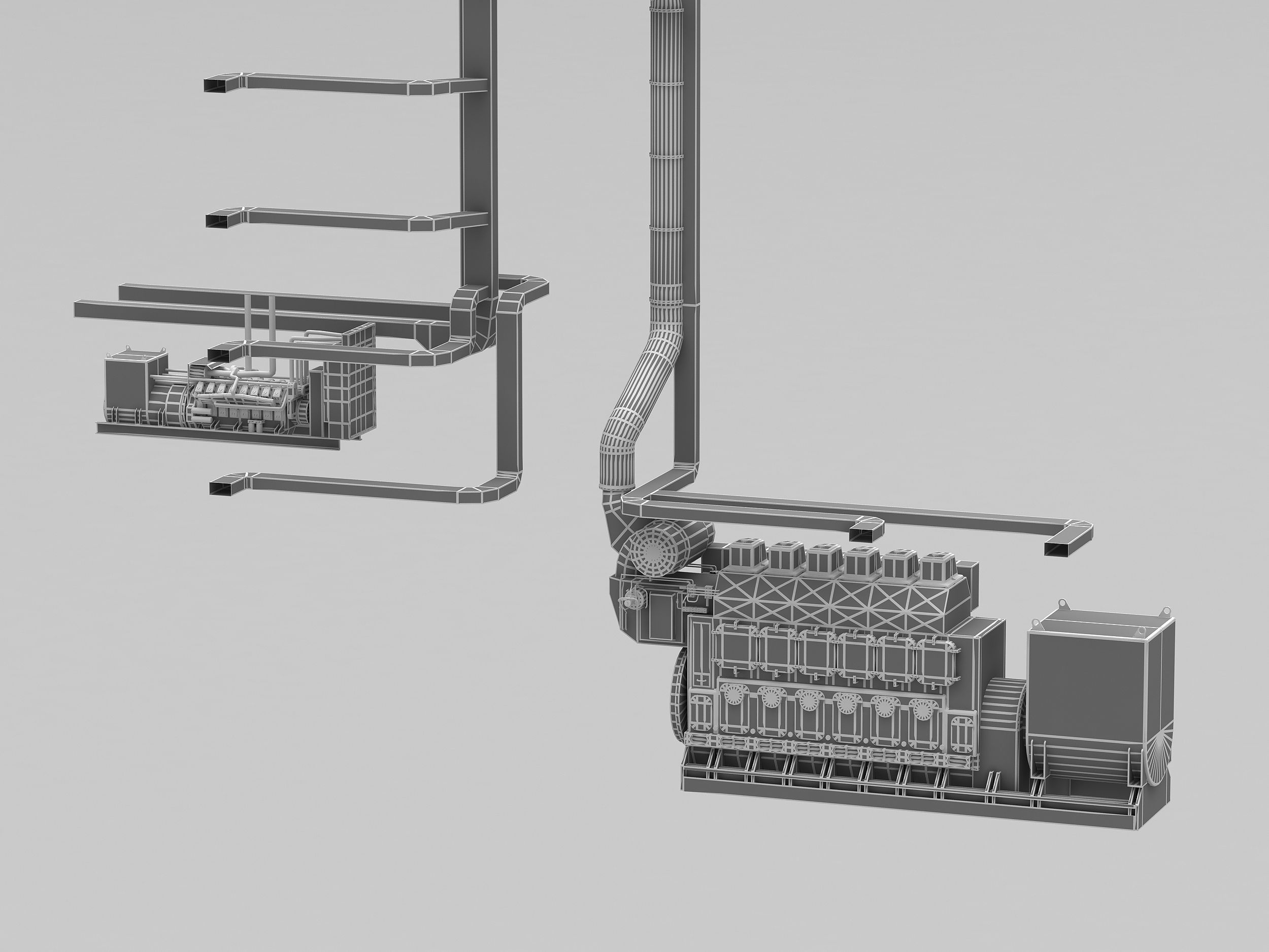 Great Lakes-based bulk carrier freighter 3D model_7