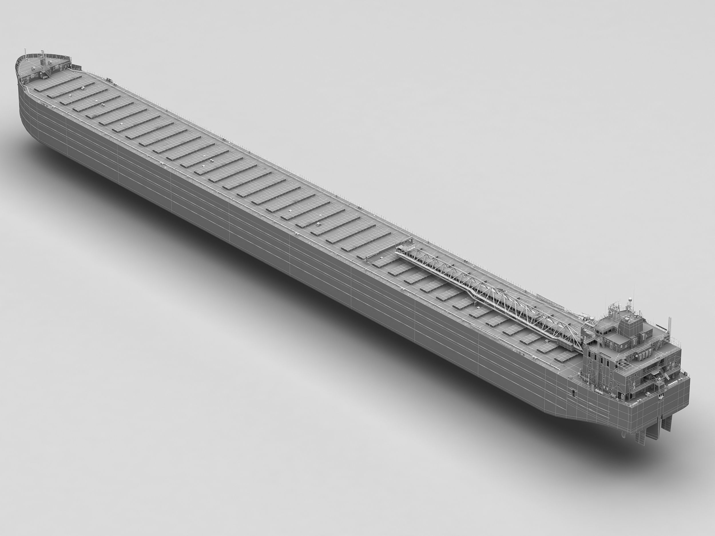 Great Lakes-based bulk carrier freighter 3D model_32