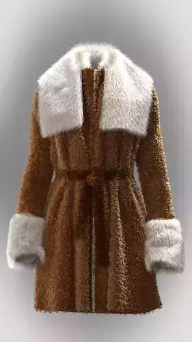 Ladies shearling coat