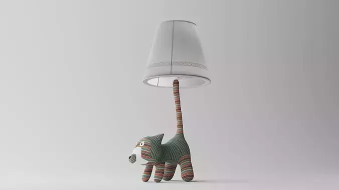 Childroom fox desk lamp