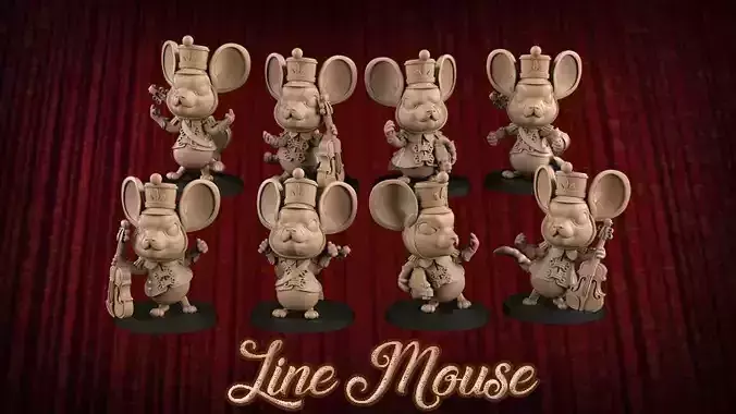 Line mouse 3D print model