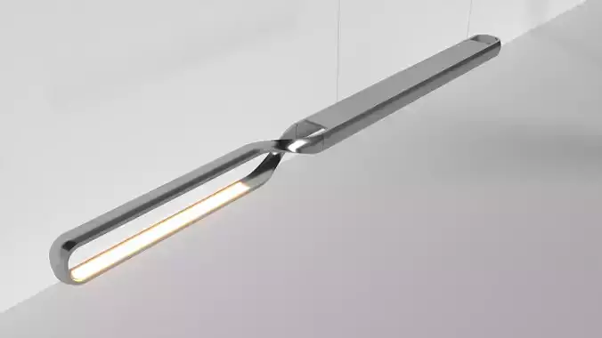 Futuristic Pendant Light 01