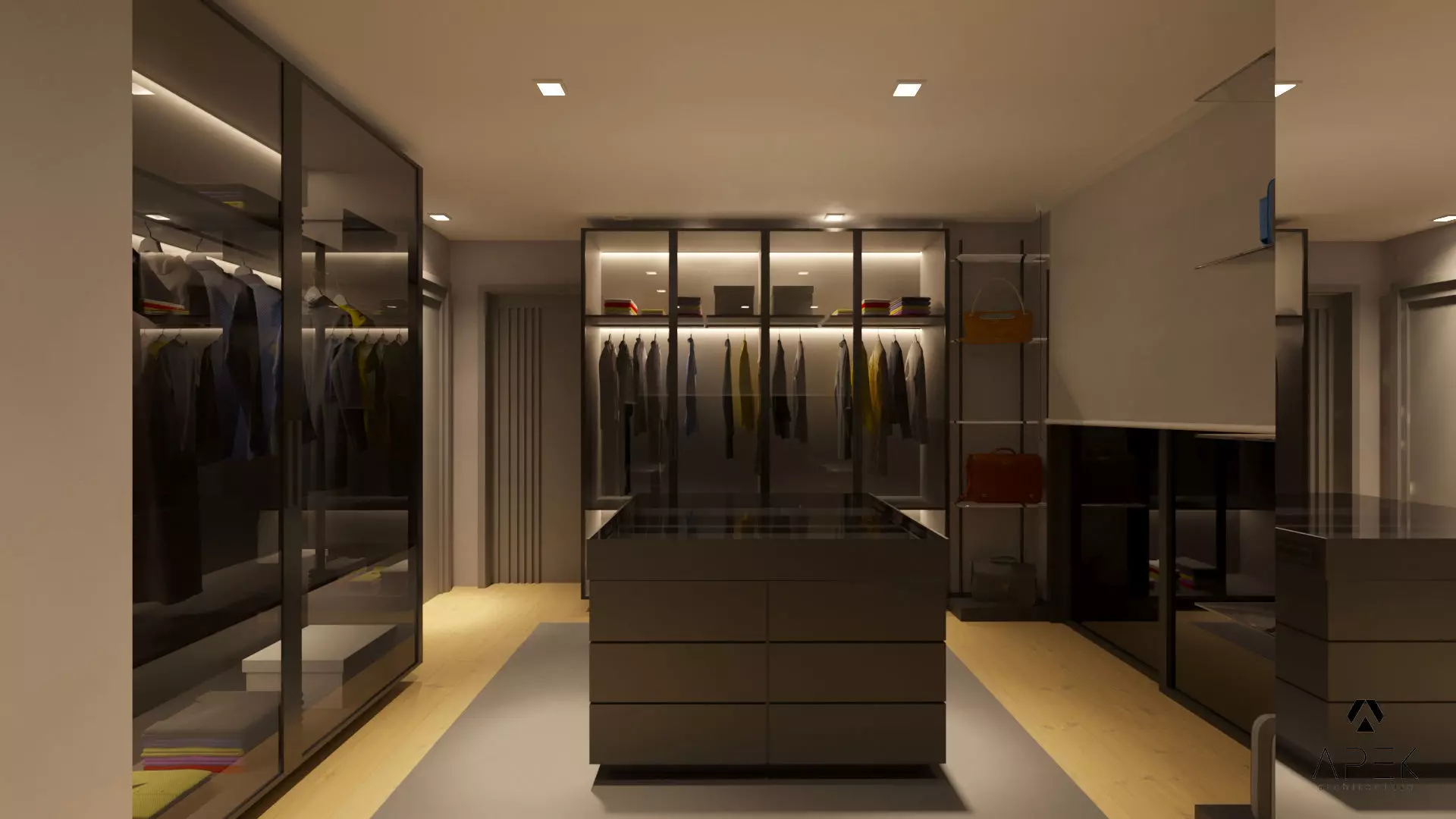 Dressing Room Low-poly 3D model_0