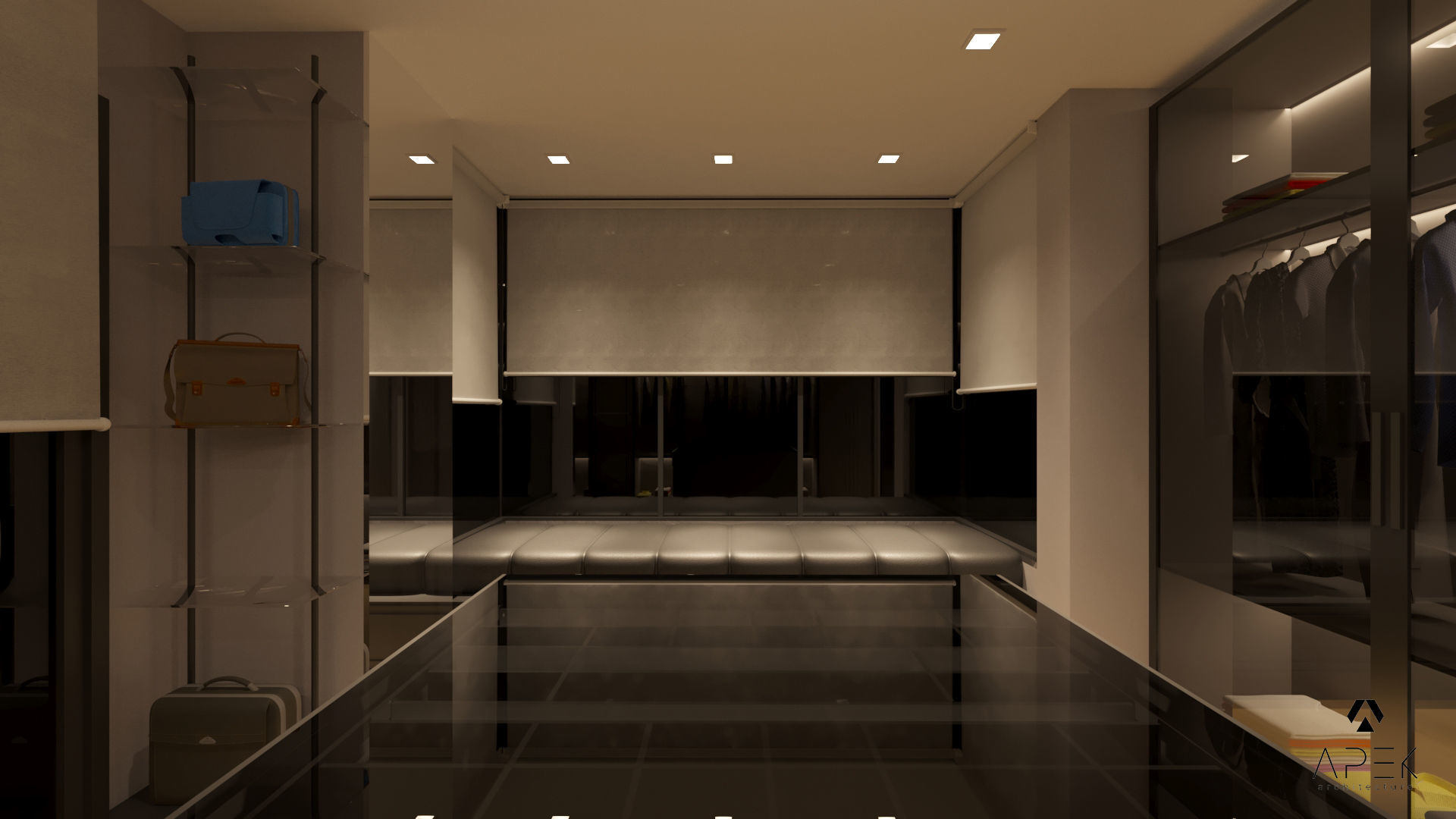 Dressing Room Low-poly 3D model_2