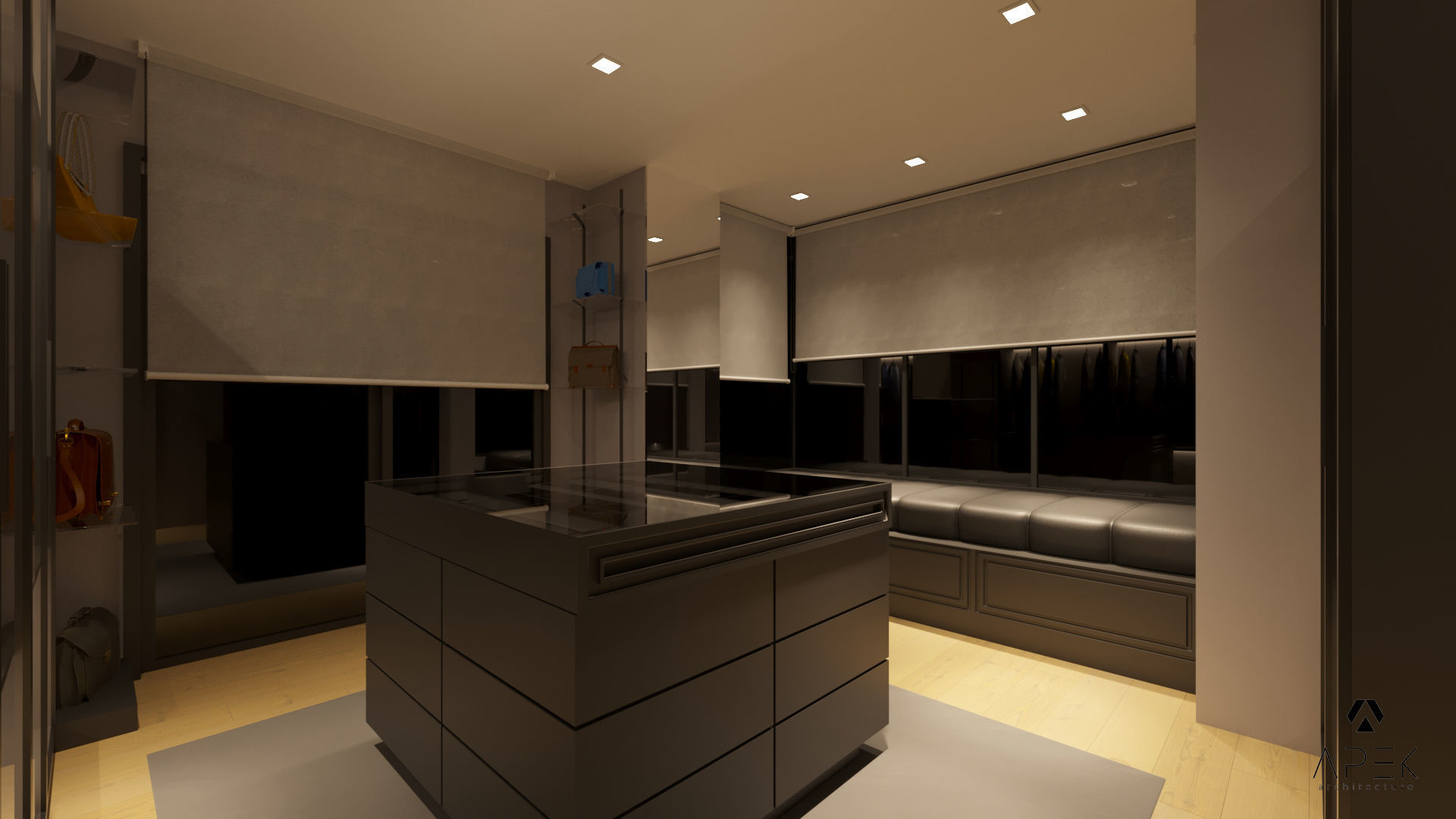 Dressing Room Low-poly 3D model_1