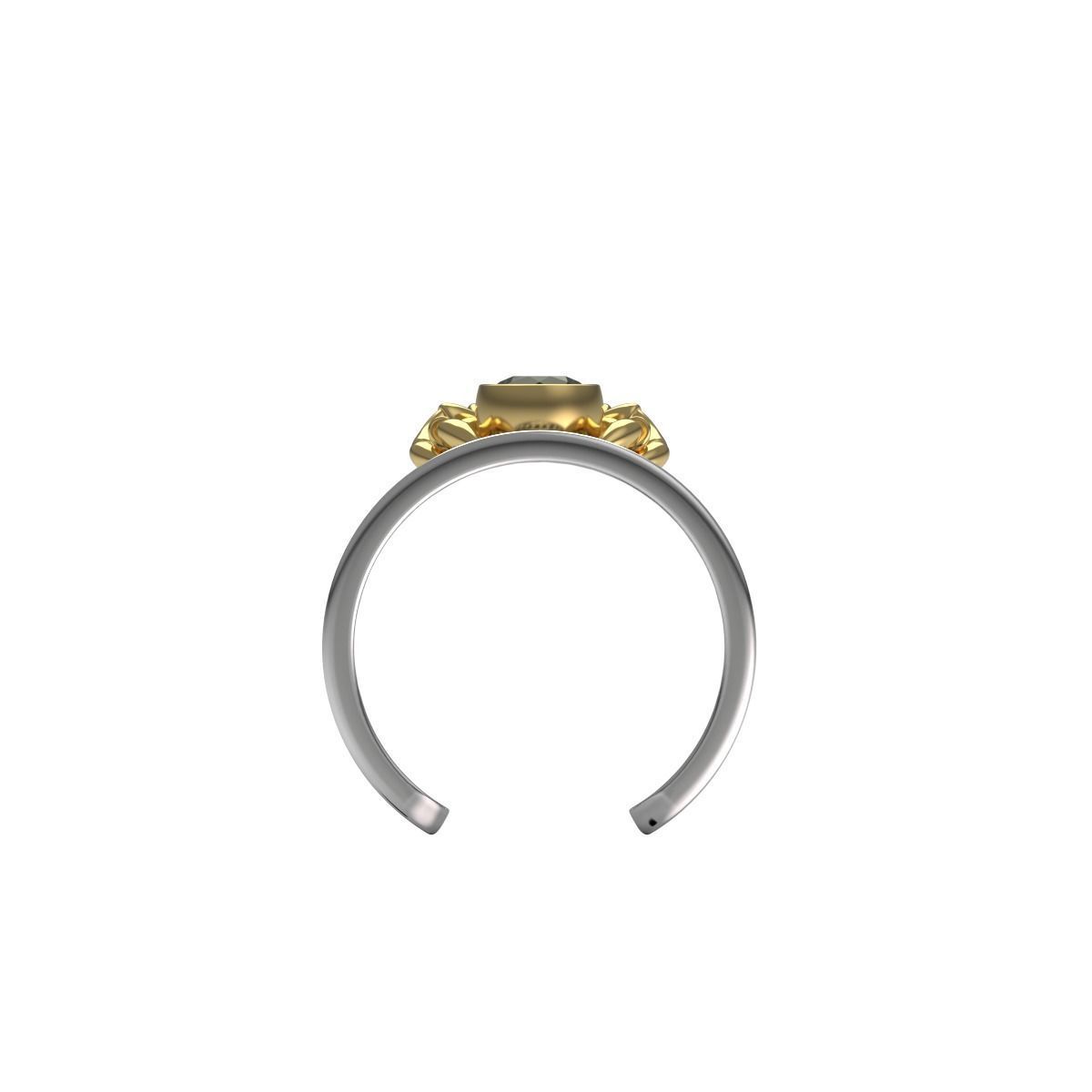 Spider and Web Ring KR 02 3D print model_3