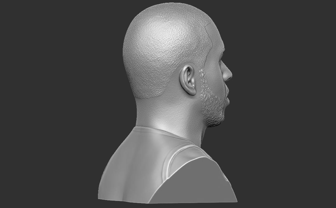 Chris Paul bust for 3D printing Free 3D print model_13