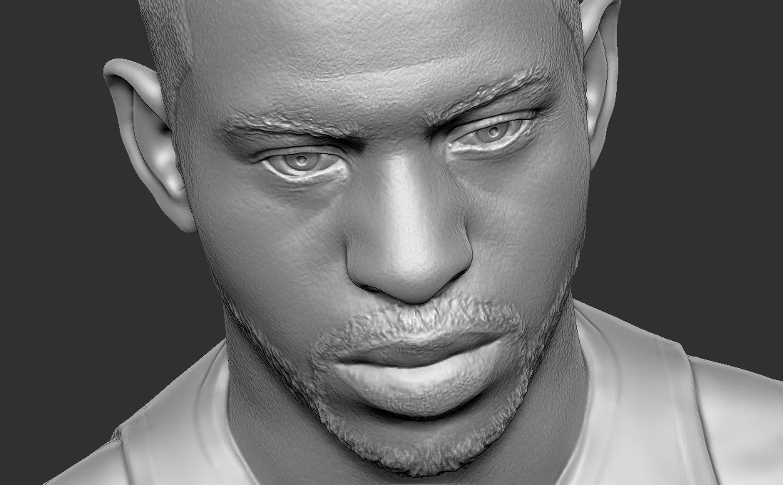 Chris Paul bust for 3D printing Free 3D print model_23