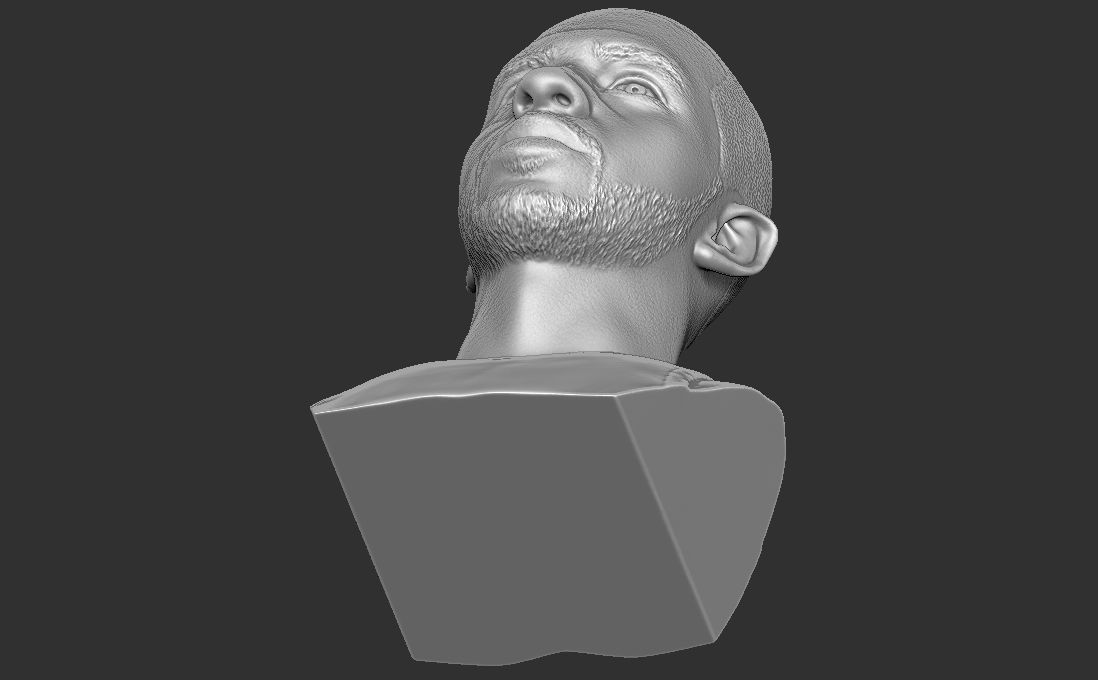 Chris Paul bust for 3D printing Free 3D print model_29