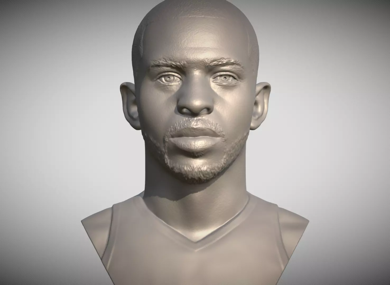 Chris Paul bust for 3D printing Free 3D print model_0