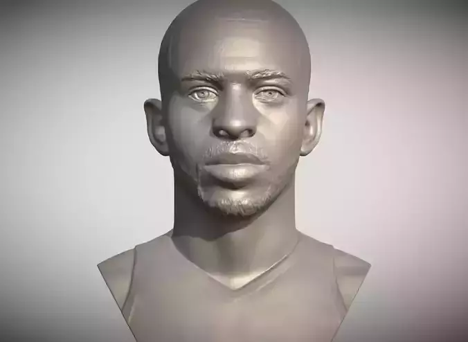 Chris Paul bust for 3D printing Free 3D print model