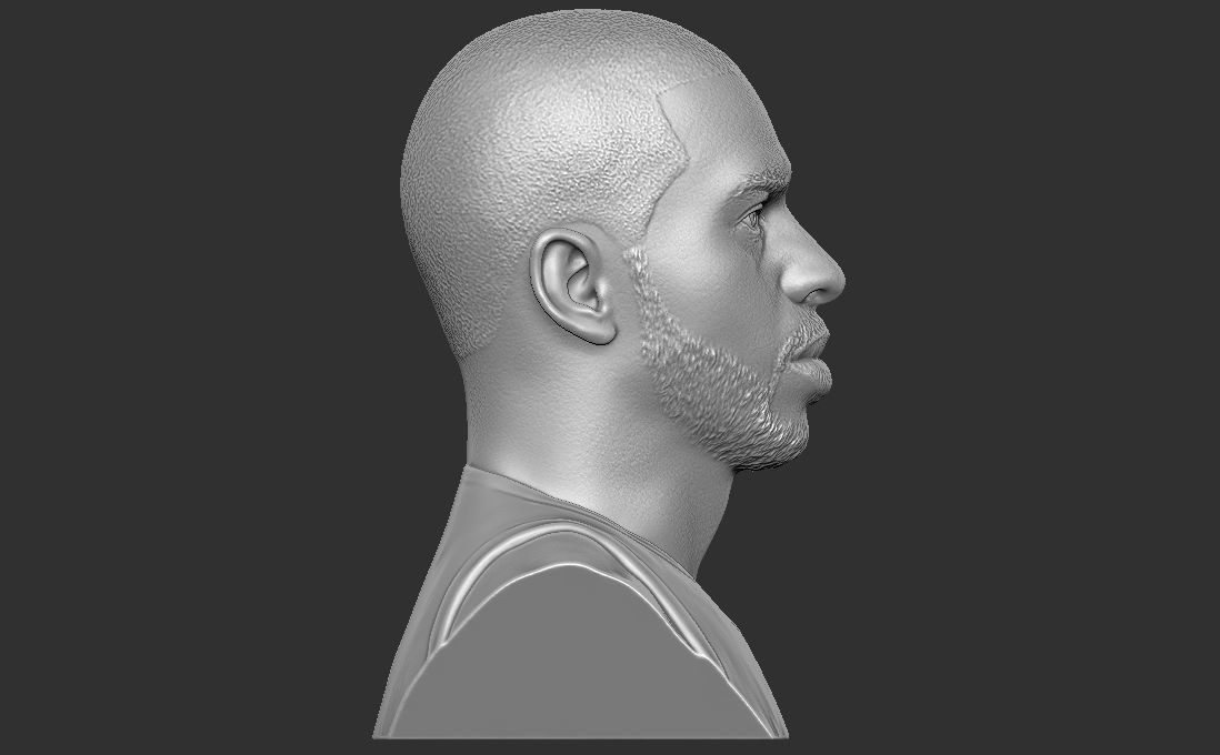 Chris Paul bust for 3D printing Free 3D print model_14