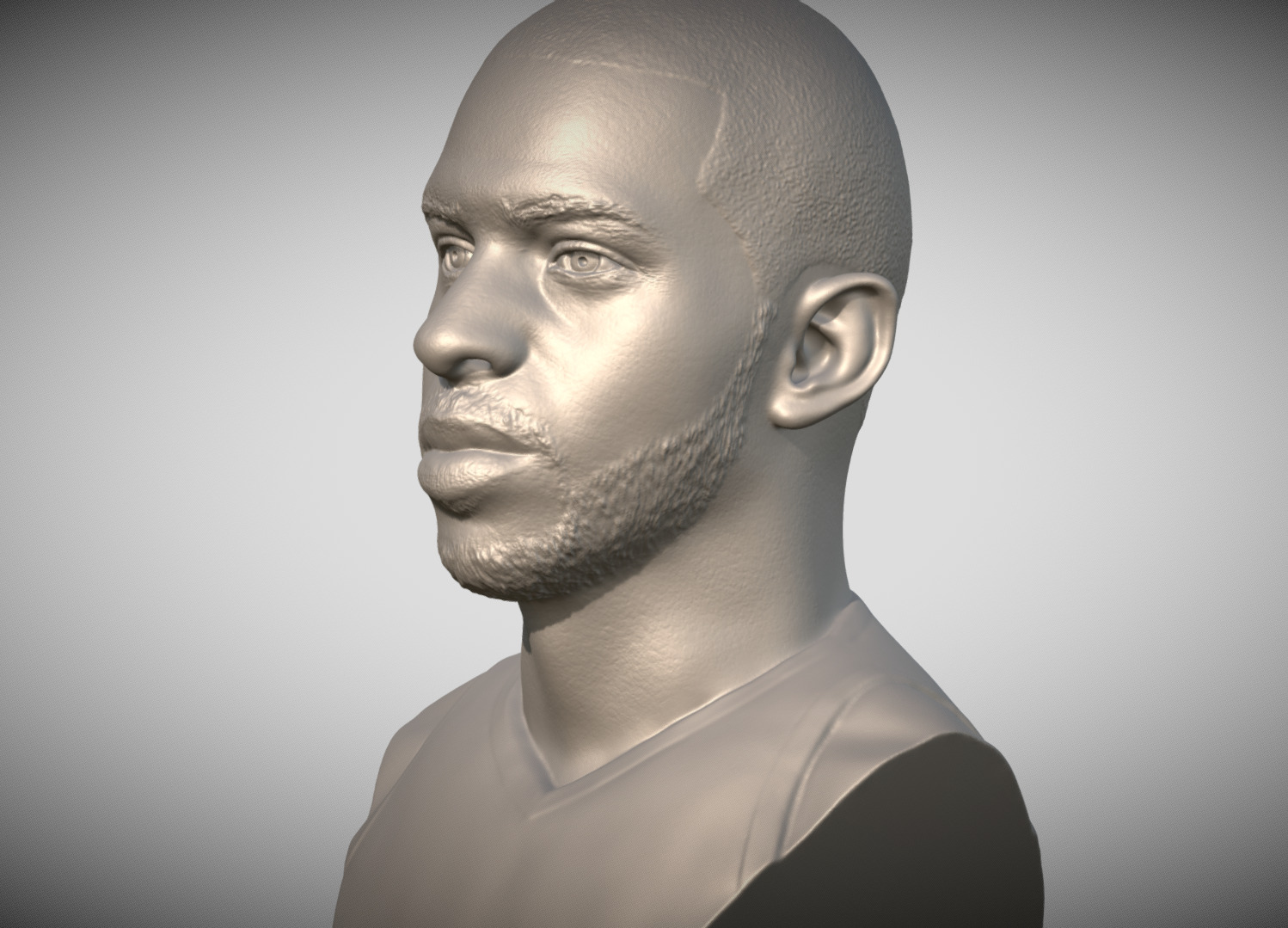 Chris Paul bust for 3D printing Free 3D print model_4
