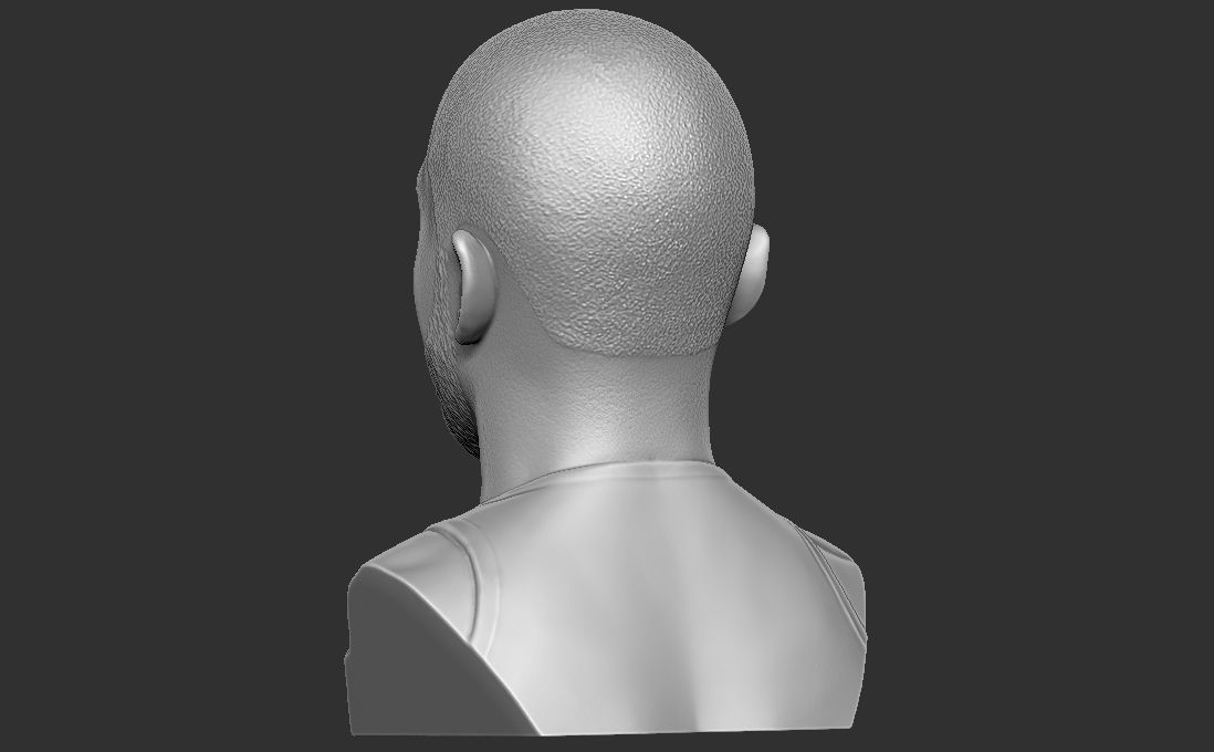 Chris Paul bust for 3D printing Free 3D print model_11