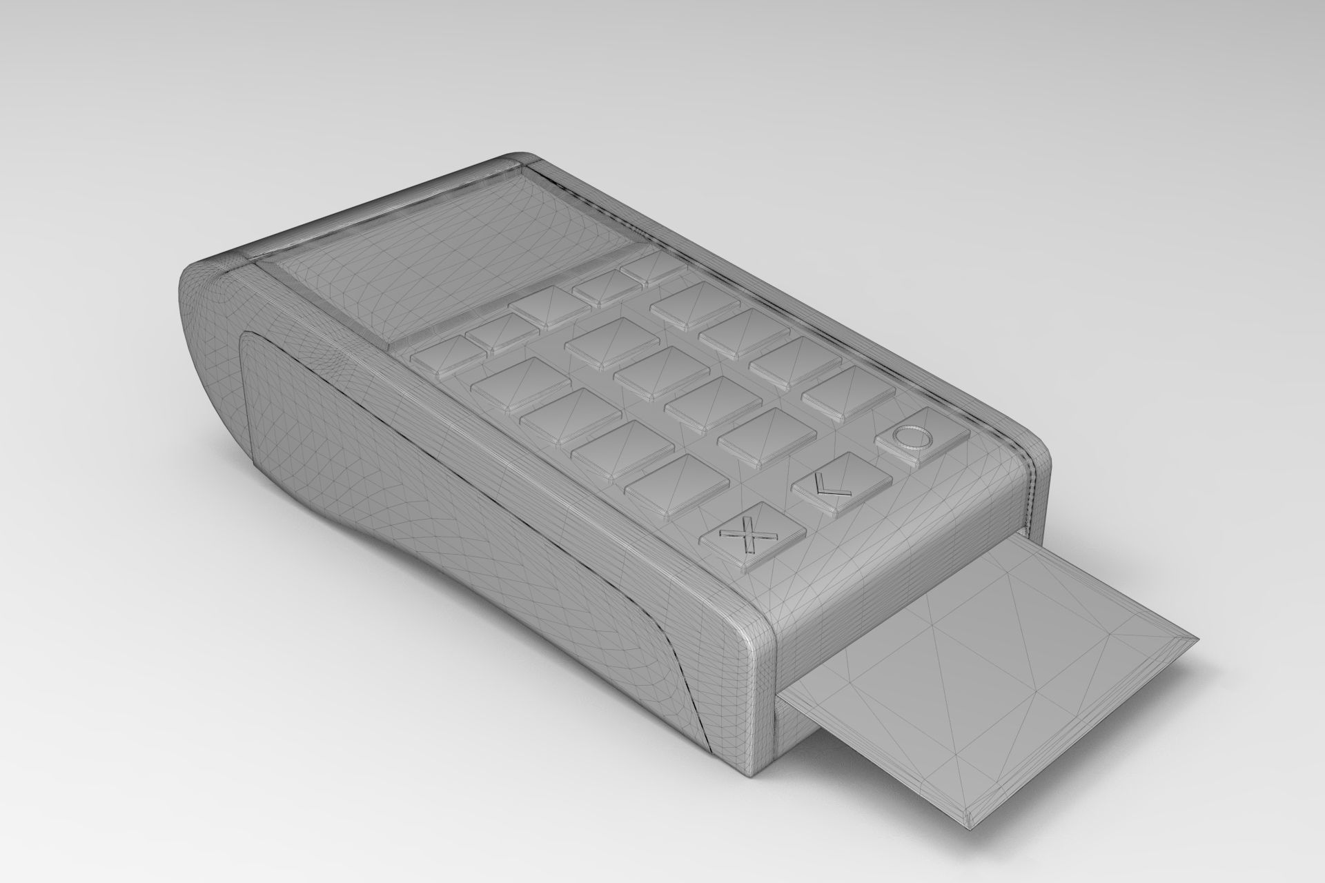 POS Machine Low-poly 3D model_5