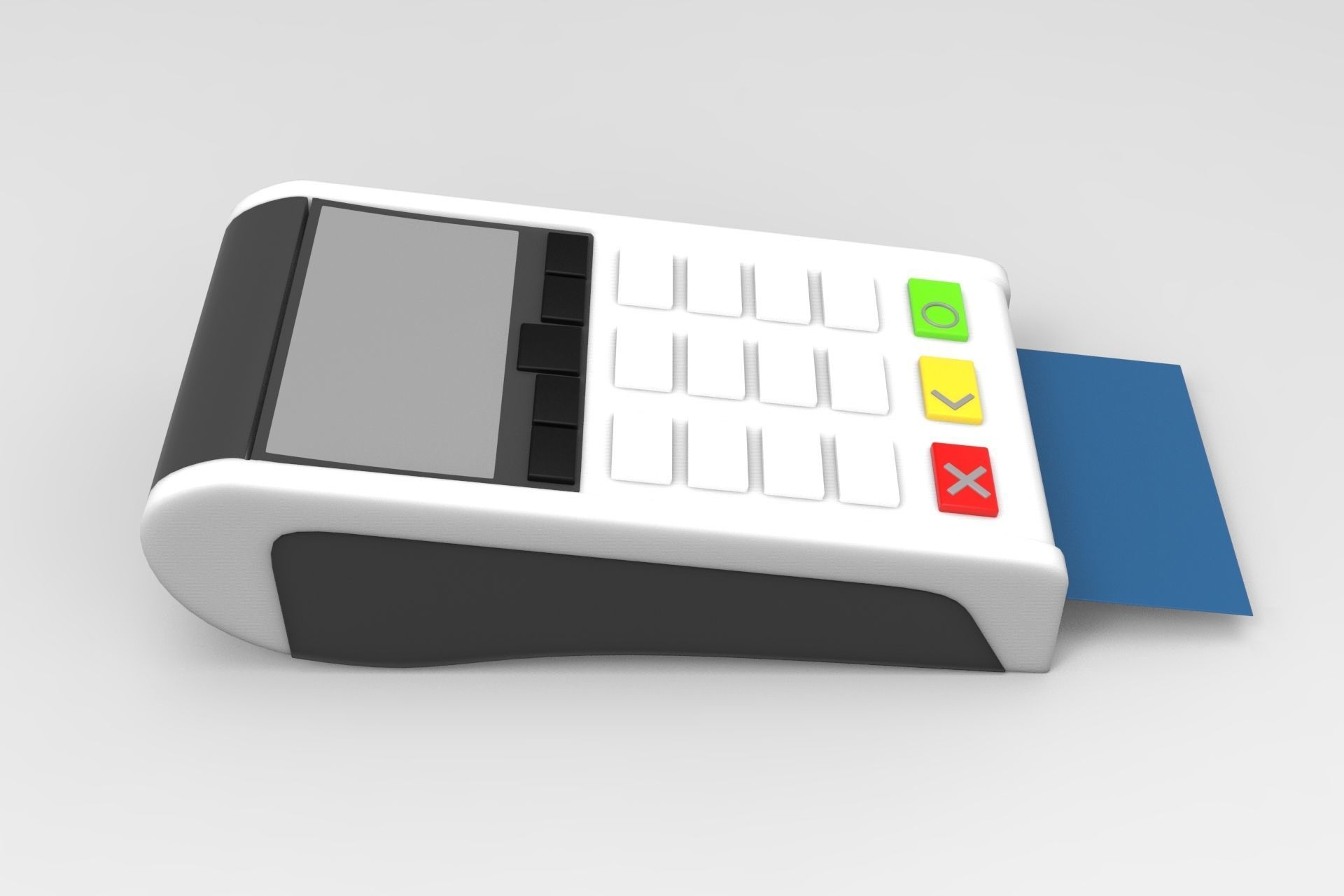 POS Machine Low-poly 3D model_3