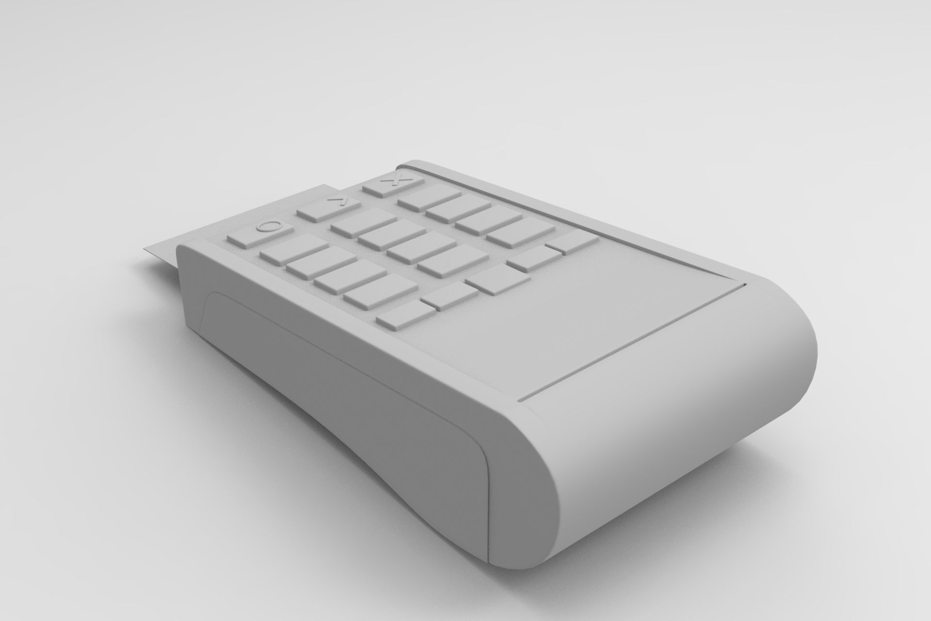 POS Machine Low-poly 3D model_7