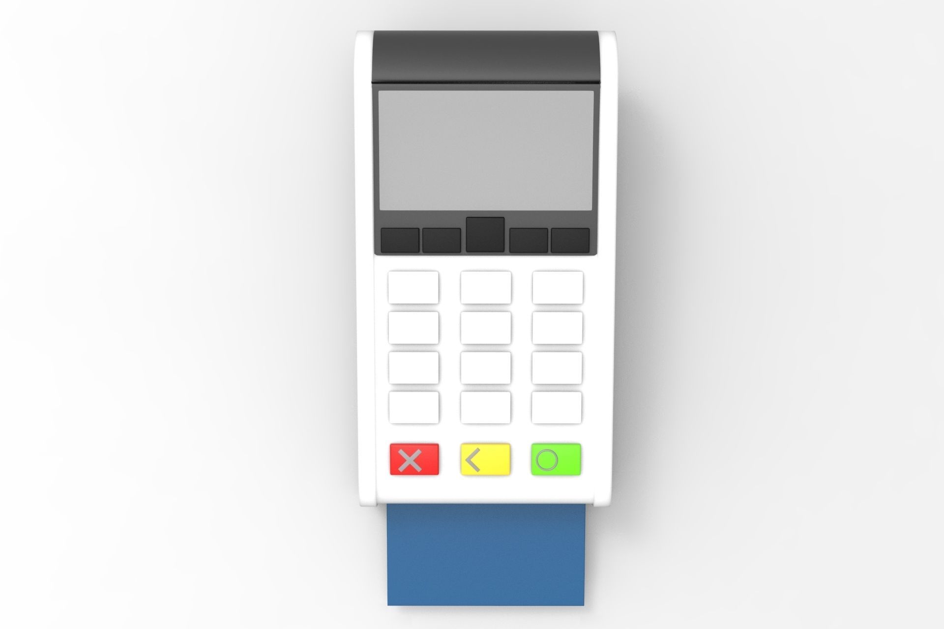 POS Machine Low-poly 3D model_4