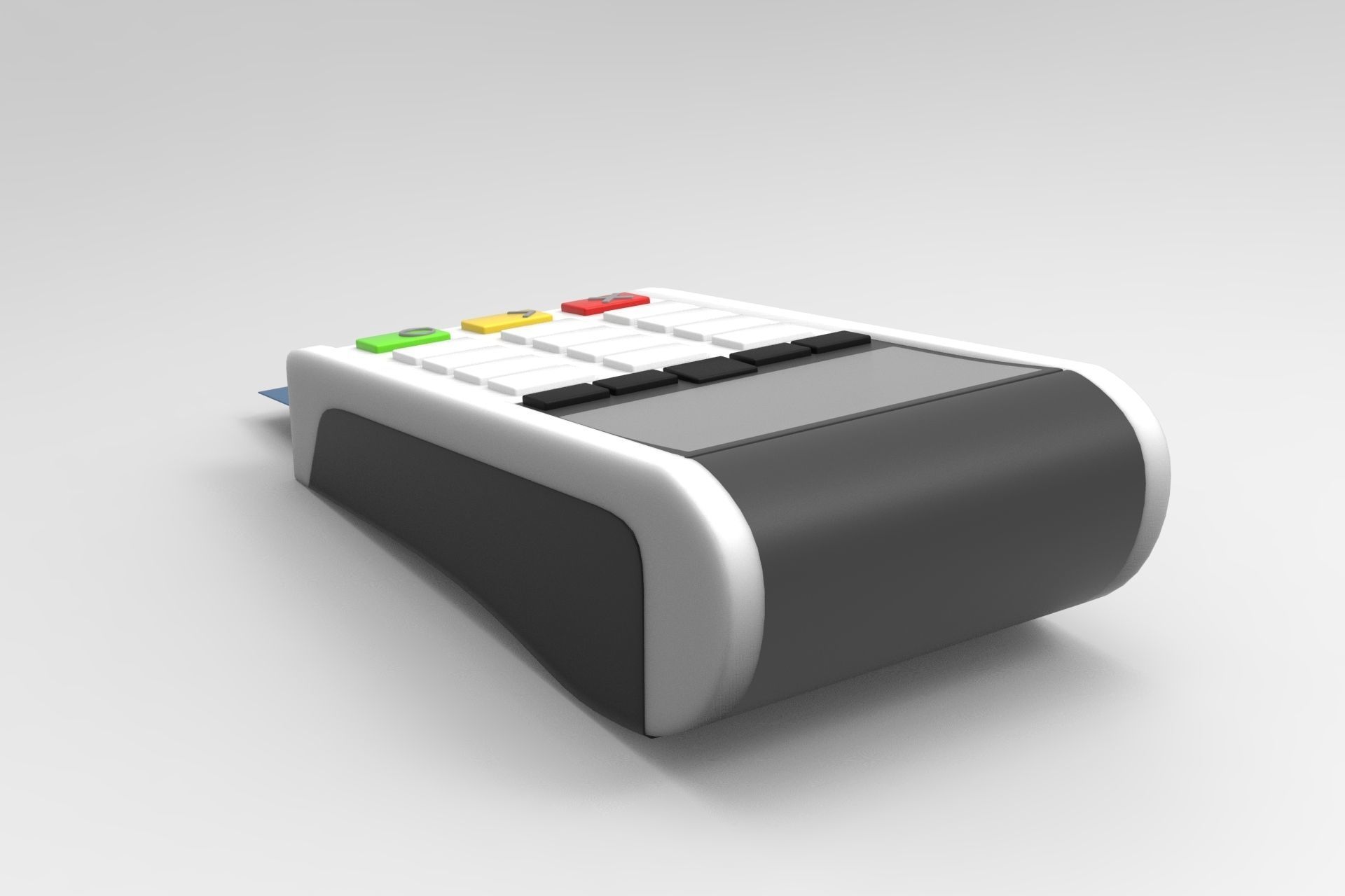 POS Machine Low-poly 3D model_2