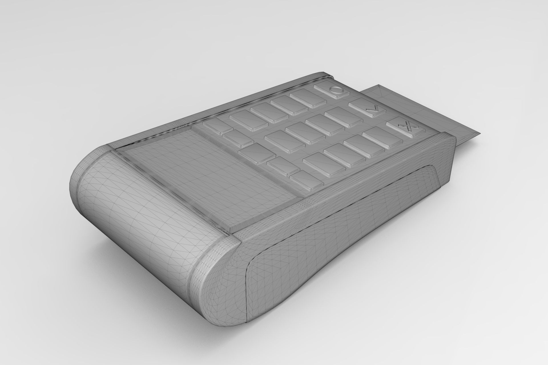 POS Machine Low-poly 3D model_6