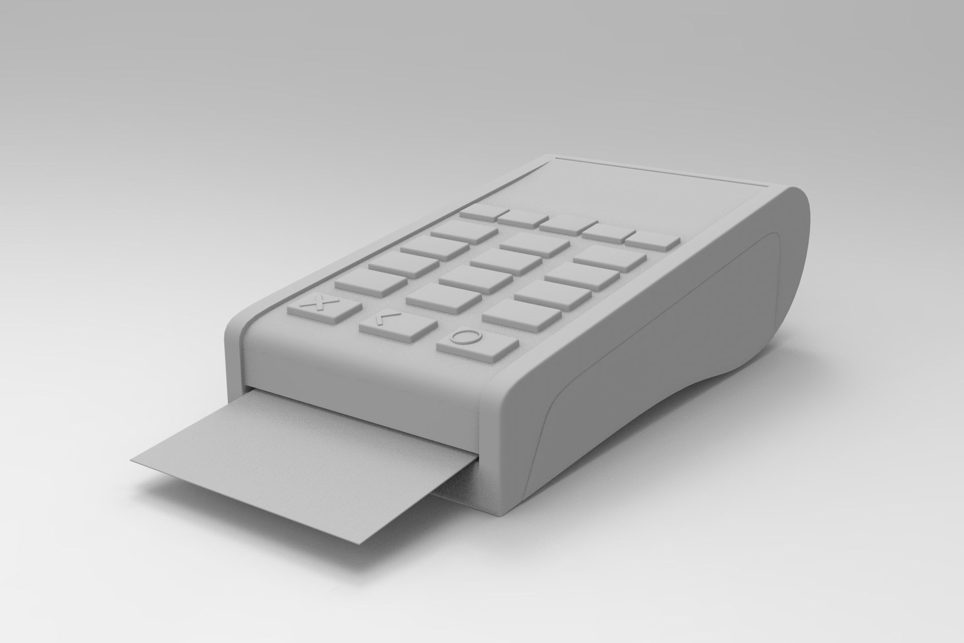 POS Machine Low-poly 3D model_8