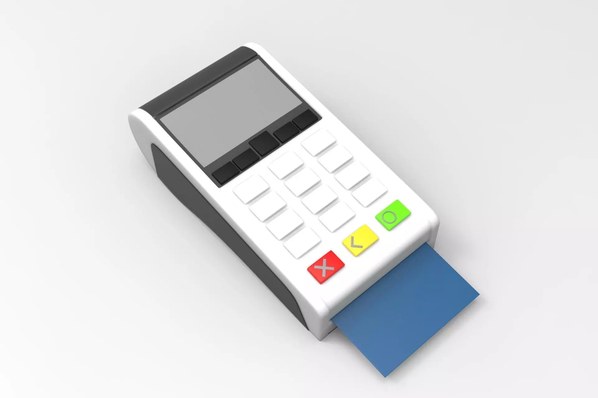 POS Machine Low-poly 3D model_0