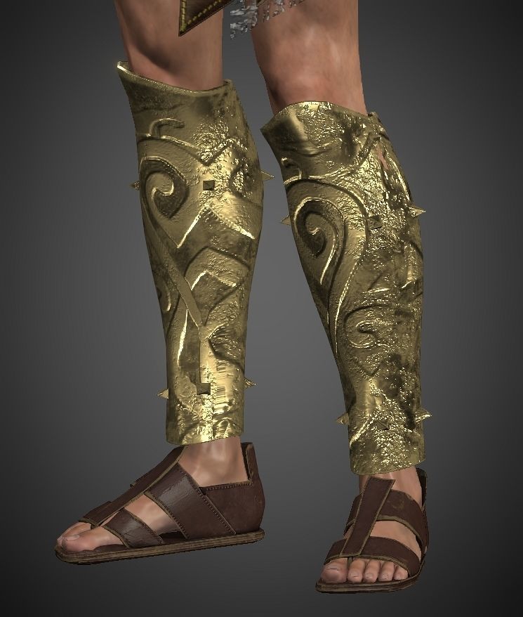 Lord spartan Low-poly 3D model_13