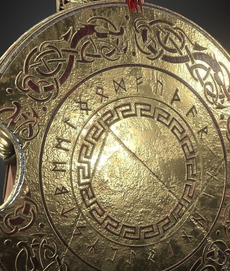 Lord spartan Low-poly 3D model_12