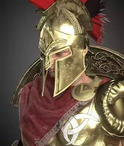 Lord spartan Low-poly 3D model