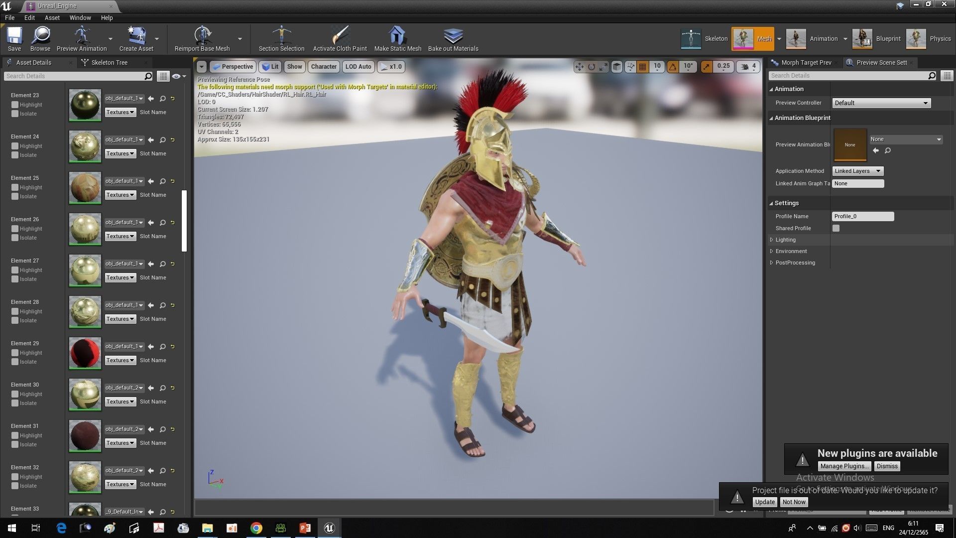 Lord spartan Low-poly 3D model_29