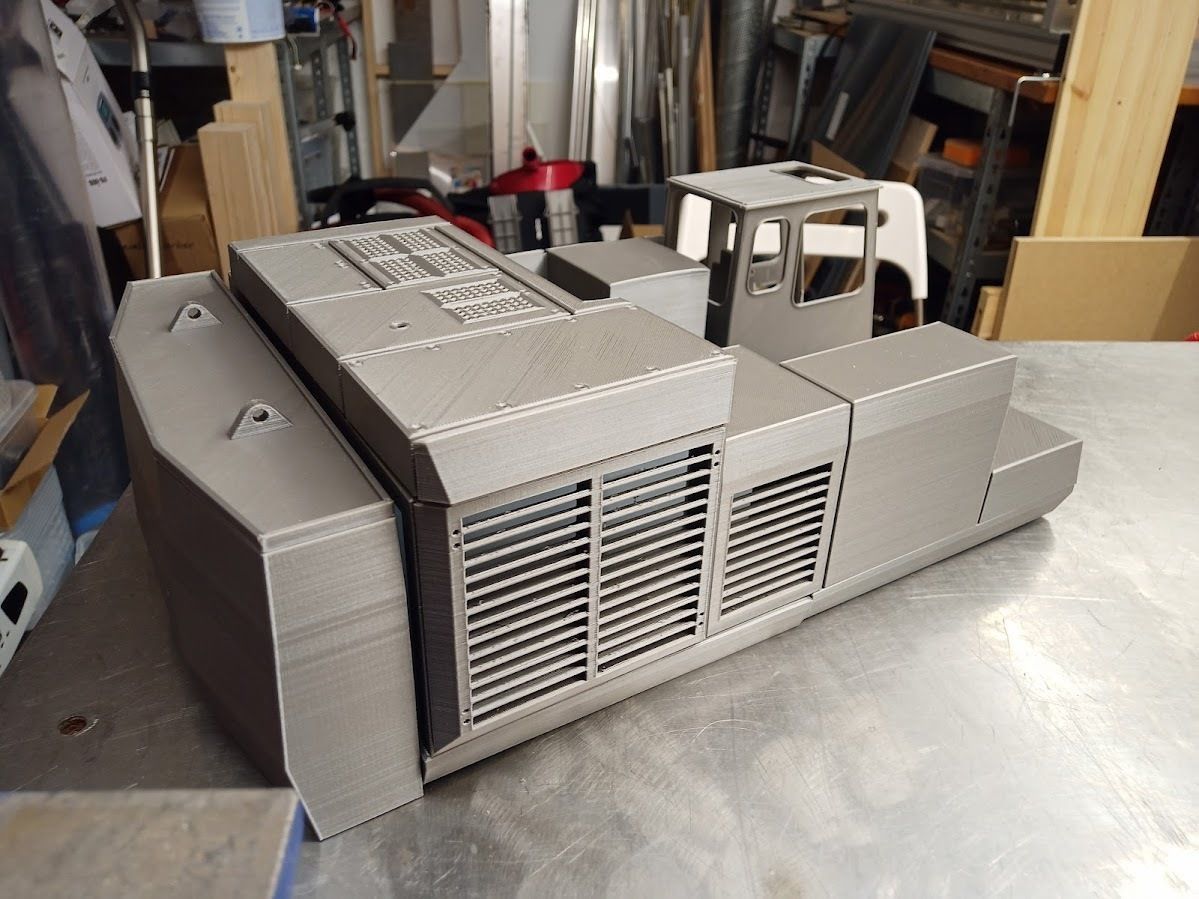 1 14 scale Komatsu PC1100 RC excavator 3D print model_2