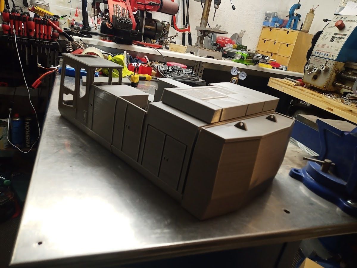 1 14 scale Komatsu PC1100 RC excavator 3D print model_1