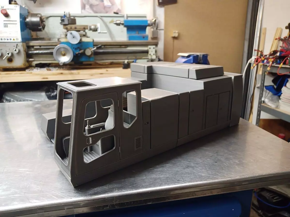 1 14 scale Komatsu PC1100 RC excavator 3D print model_0