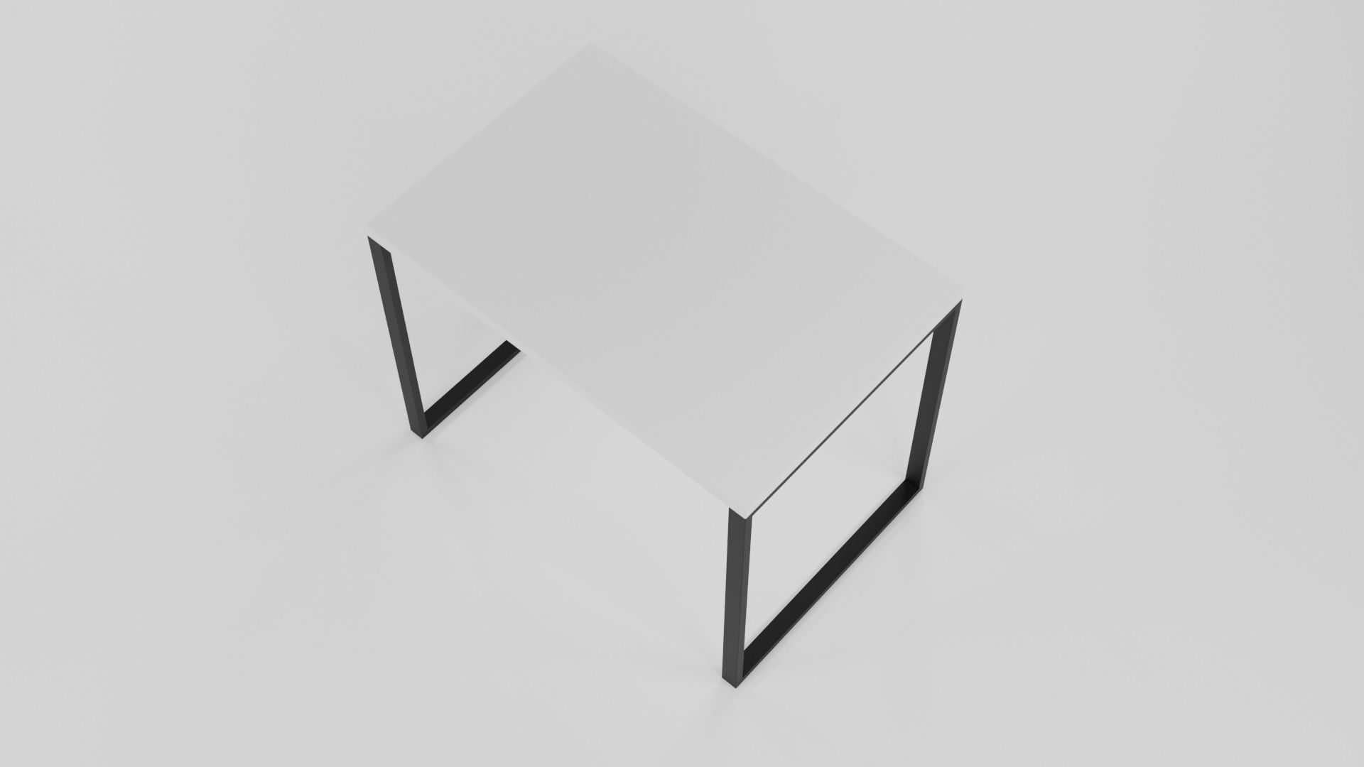 Office desk Free 3D model_2