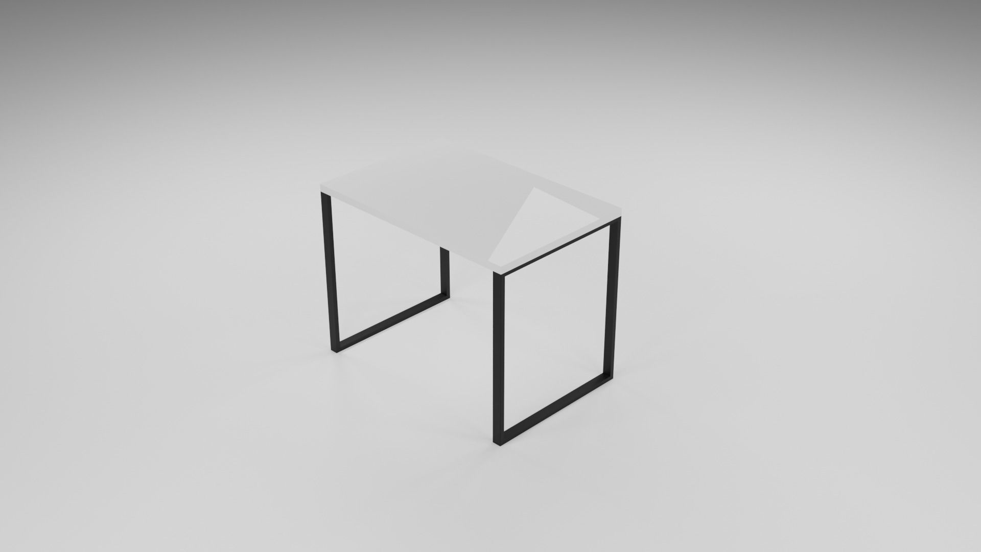 Office desk Free 3D model_4
