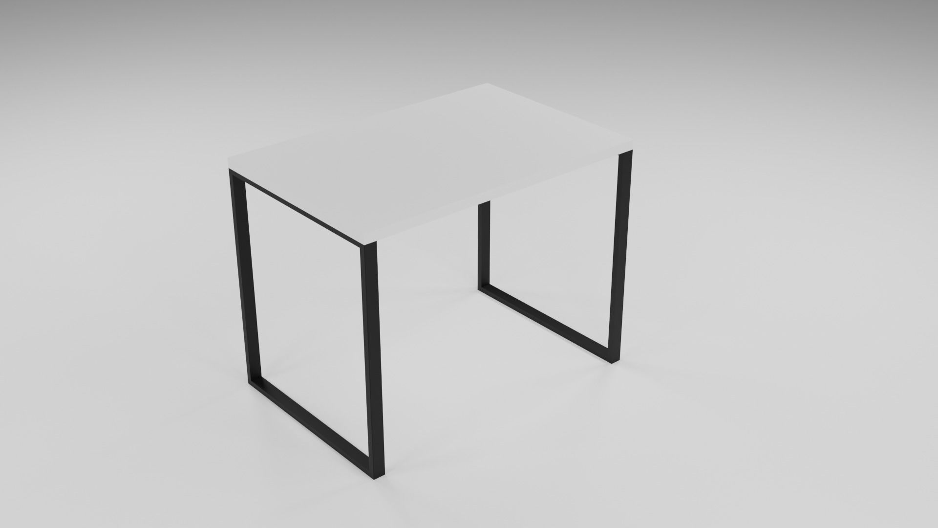 Office desk Free 3D model_1