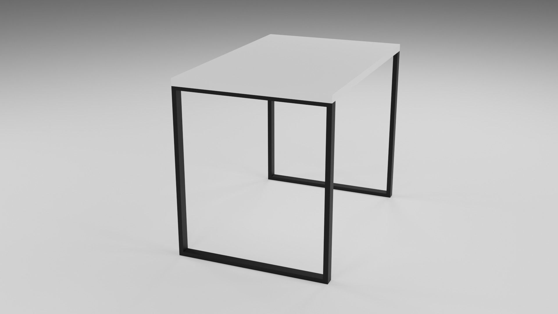 Office desk Free 3D model_3